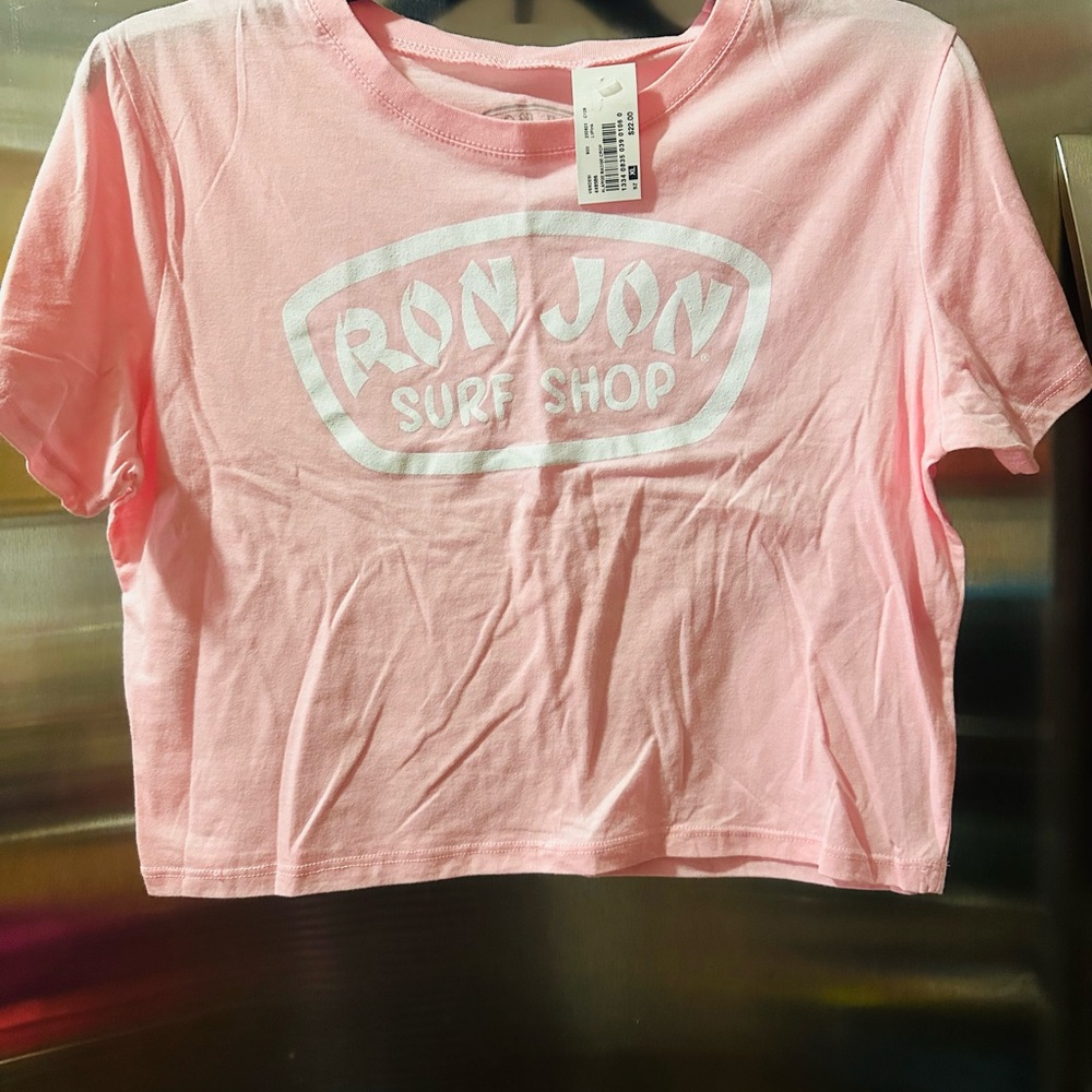 Ron Jon✨💗🤍 Light Soft Pink Crop Top
